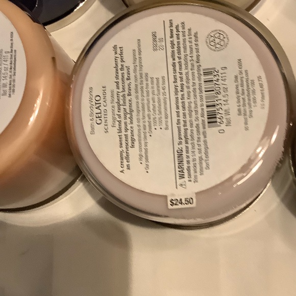 Bath & Body Works Candle Set - Blue, Purple, Pink, White - Picture 9 of 11